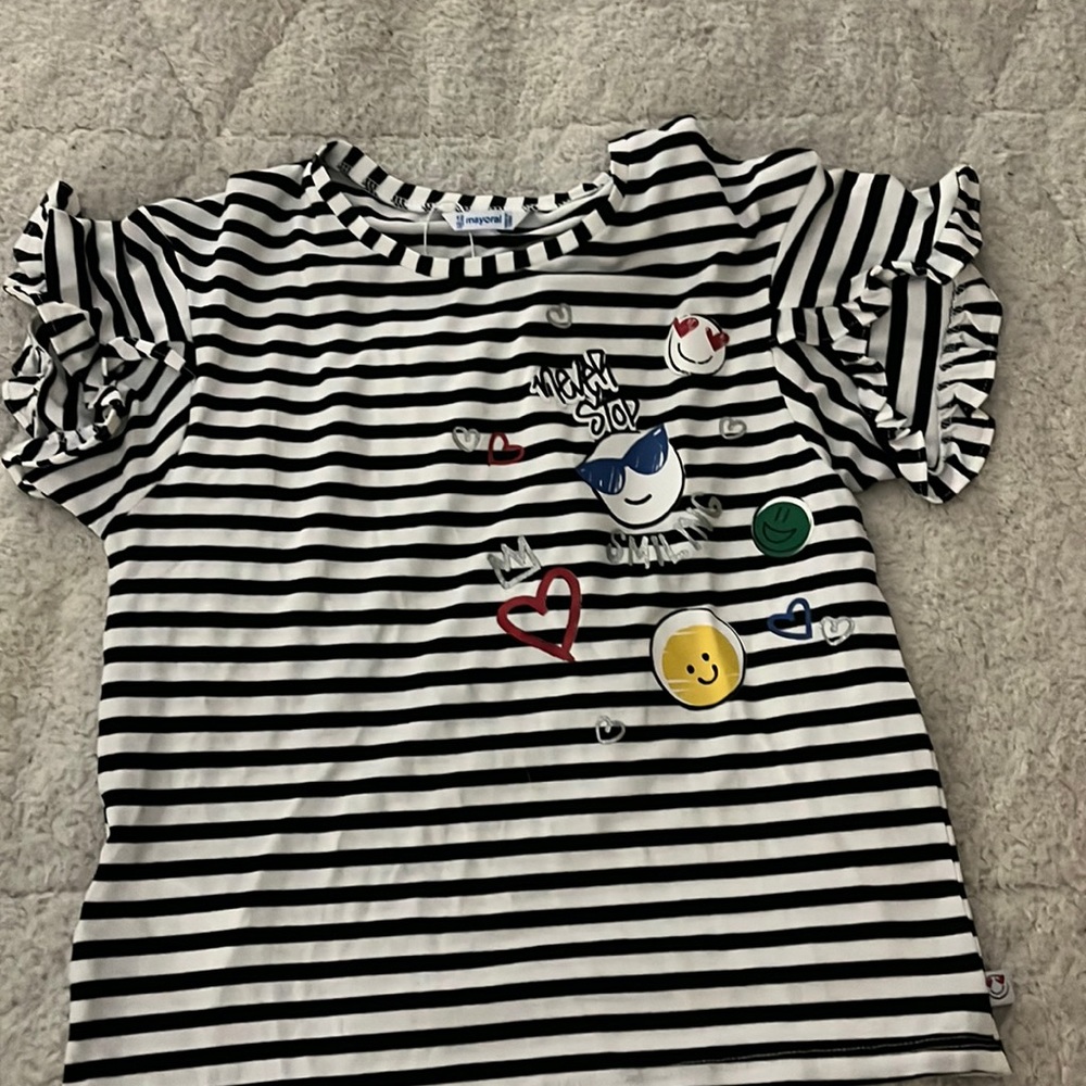 Mayoral girls short sleeve shirt